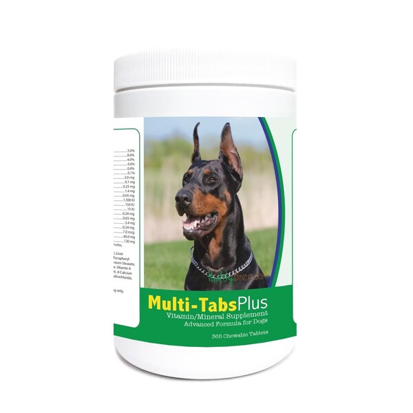 Healthy Breeds Doberman Pinscher Multi-Tabs Plus Chewable Tablets, 365PK 840235122550 - main